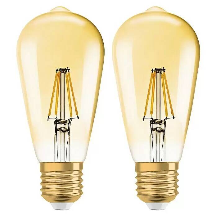 Sada 2 LED žárovek Osram LED Vintage Edition 1906 / 6,5 W / E27 / ST64 / teplá bílá