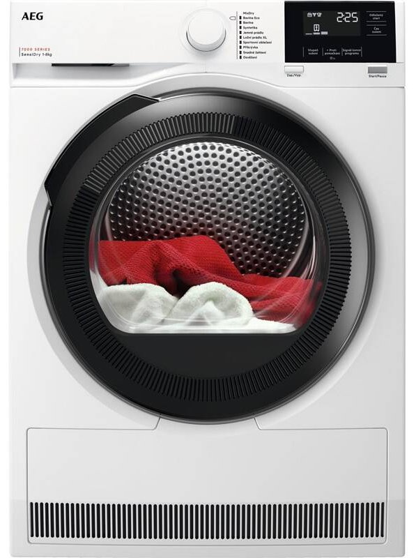 Sušička prádla AEG SensiDry® TR718L4C / 8 kg / bílá / 2. JAKOST
