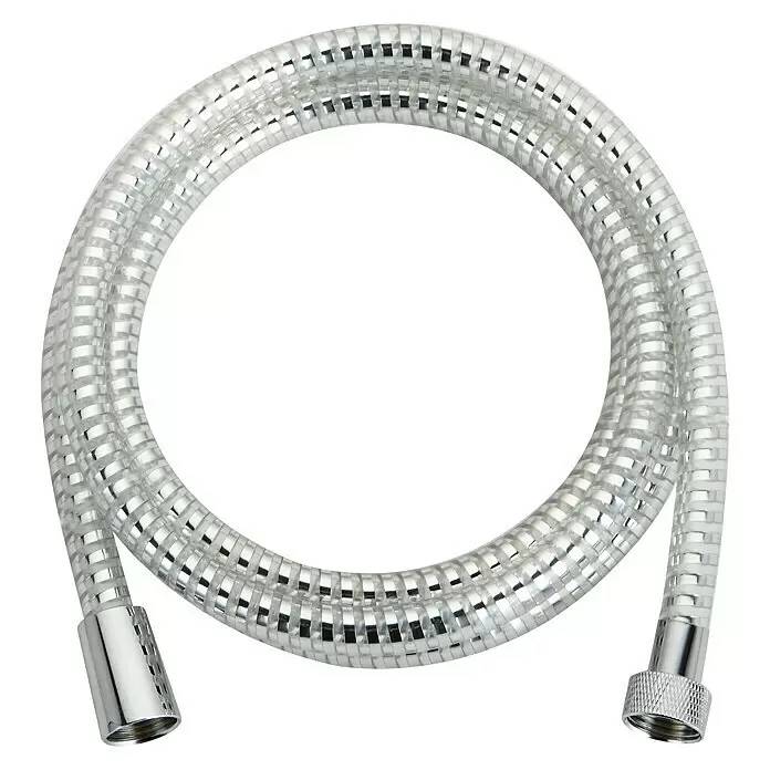 Sprchová hadice / připojení ½″ / 150 cm / PVC / stříbrná