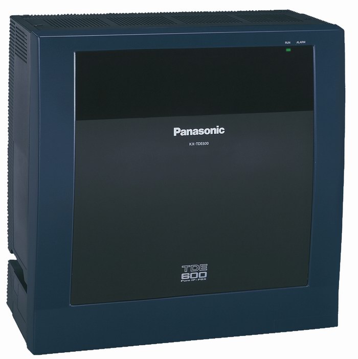 Základní jednotka digitální IP ústředny Panasonic KX-TDE600NE / až 1120 linek / modrá