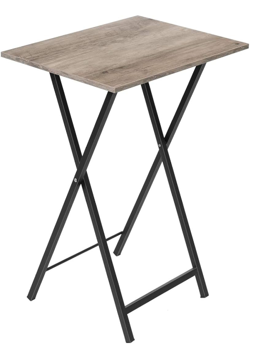 Odkládací stolek Hoobro BG25BZ01 / 36 x 48 x 66,5 cm / šedá/černá / POŠKOZENÝ OBAL