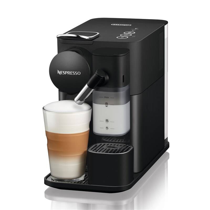 Kapslový kávovar Espresso DeLonghi Nespresso Lattissima One EN 510.B / 1 l / 1450 W / 19 bar / černá / ROZBALENO