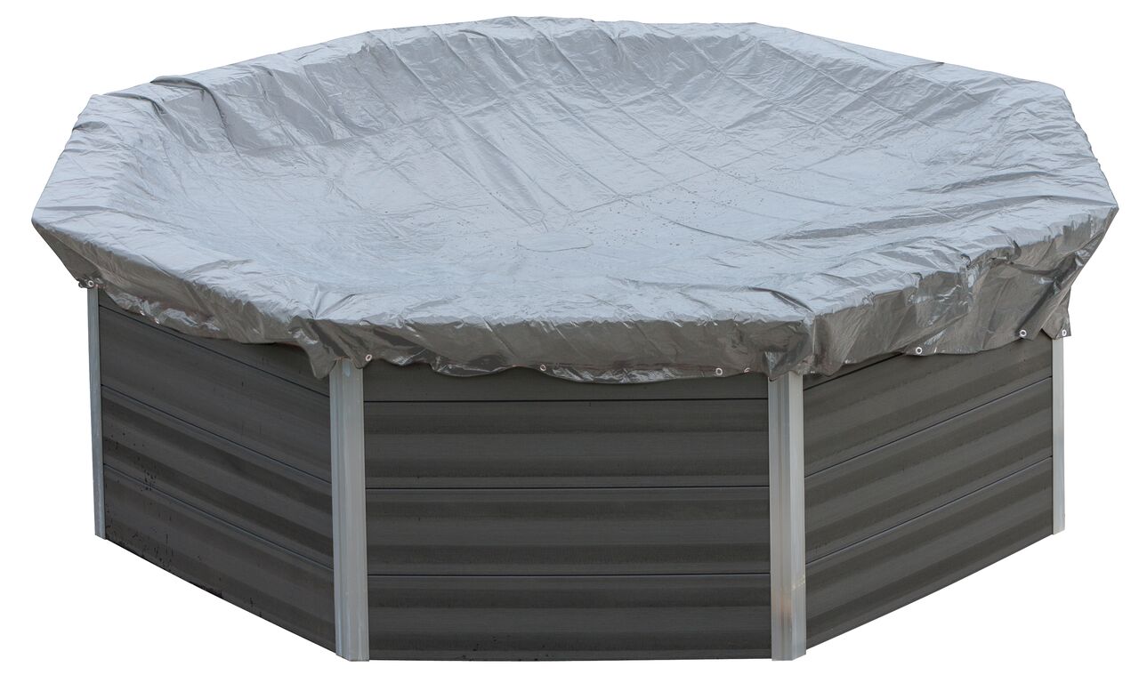 Krycí zimní plachta Gre pro bazény 606 x 326 / PVC / šedá Varianta: ivi0