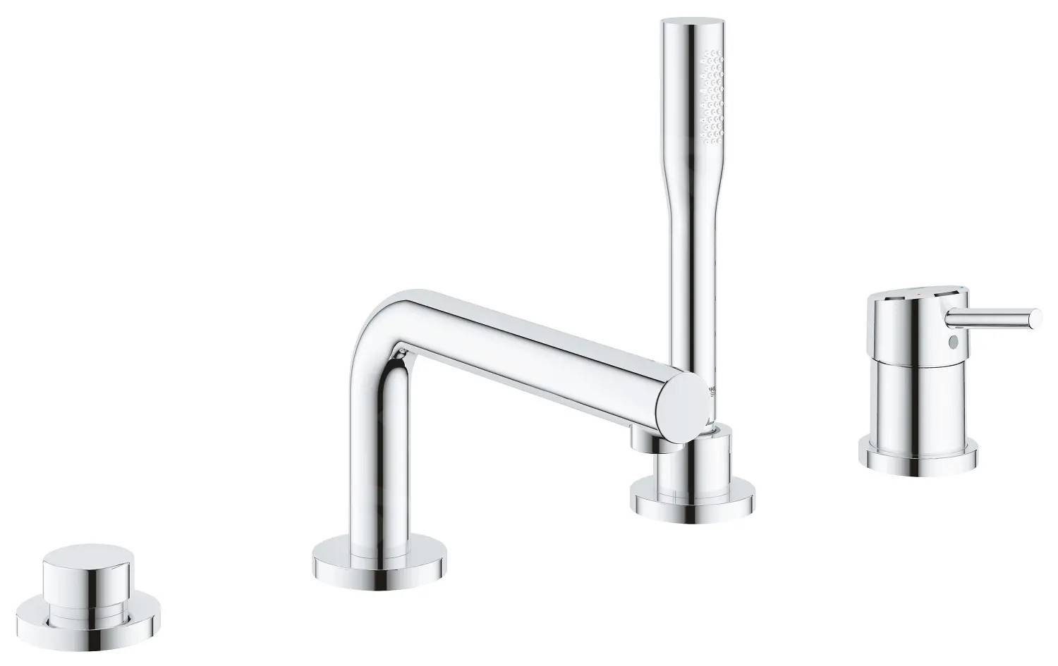 Vanová páková baterie Grohe Concetto 19576002 s rozetami / okrajová / 4-otvorová / keramická kartuše 46 mm / 6,6 l/min. / chrom Varianta: ivi1