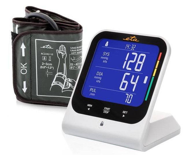 Tlakoměr na paži ETA SMART 4297 90000 / bílá Varianta: ivi1