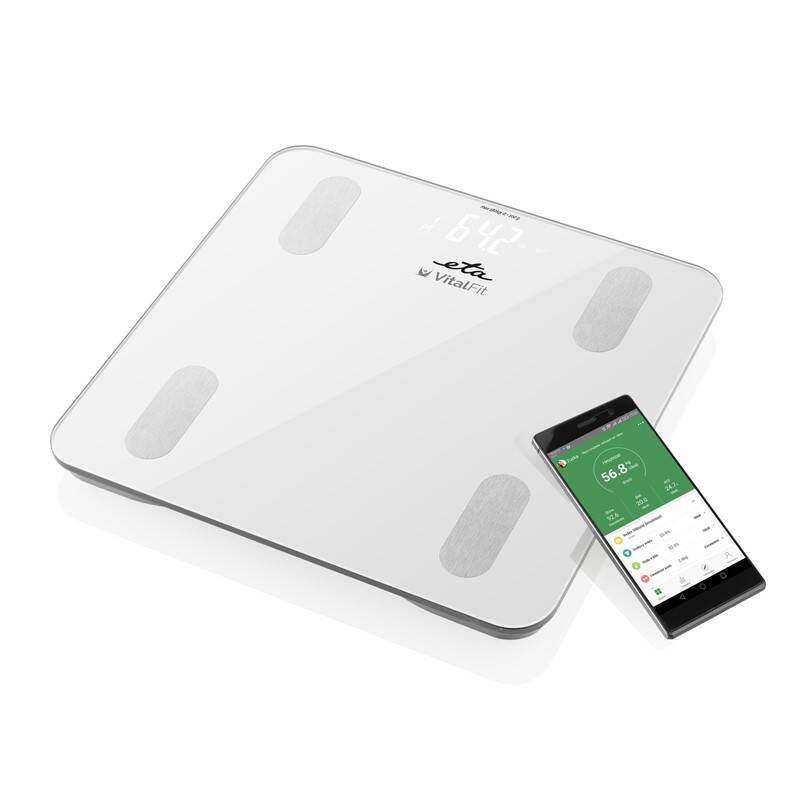 Osobní digitální váha ETA Vital Fit 6781 90000 / nosnost 180 kg / přesnost na 100 g / 3x AAA baterie / bílá Varianta: ivi4