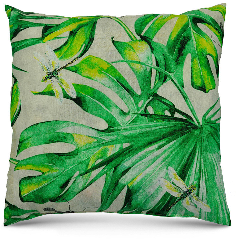 German MONTERI Povlak na polštář / 40 x 40 cm / bílá / zelená Varianta: ivi1