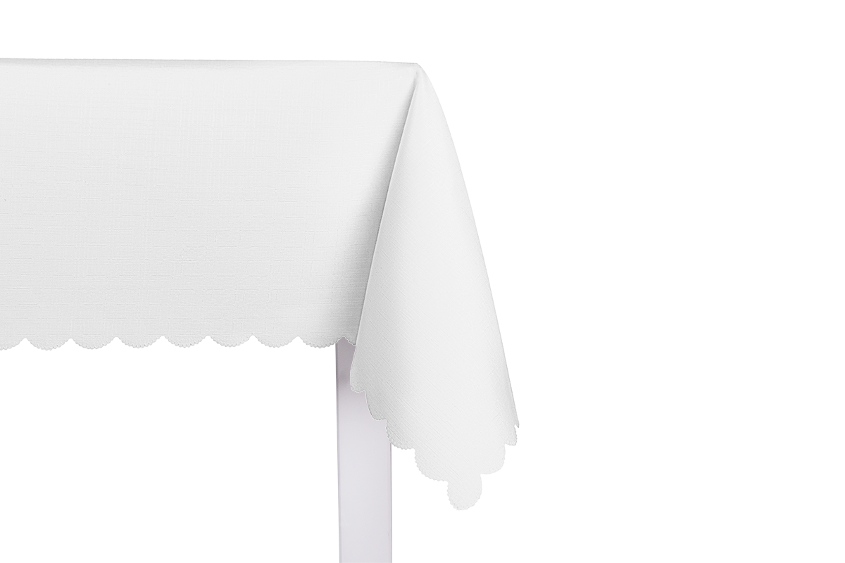 German FIBRETI Ubrus 140 x 220 cm / Bílá Varianta: ivi0