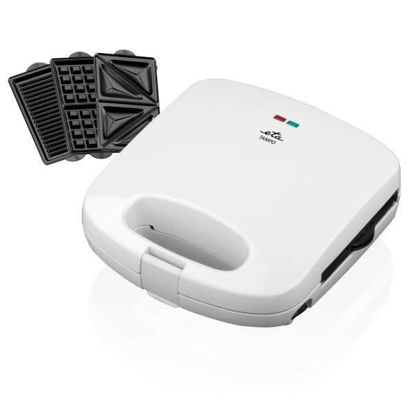 Sendvičovač ETA Tampo 4156 90000 / 3 v 1 / 4 trojúhelníky / 700 W / bílá Varianta: ivi1