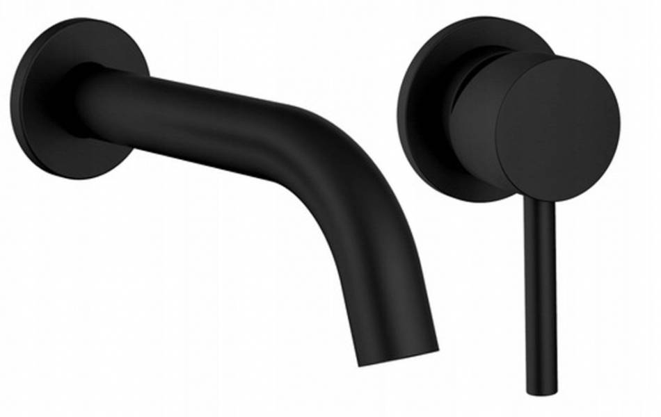 Podomítková baterie umyvadlová REA LUNGO - Černá Varianta: ivi0