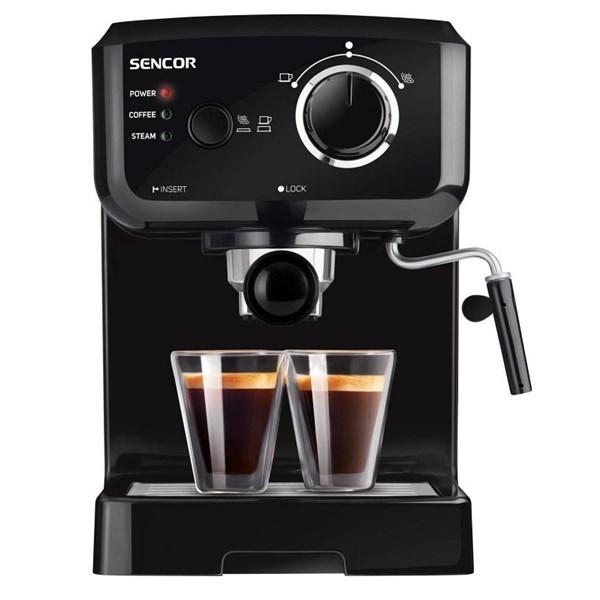 Pákový kávovar Espresso Sencor SES 1710BK / 1100 W / 1,5 l / 15 bar / černá Varianta: ivi2