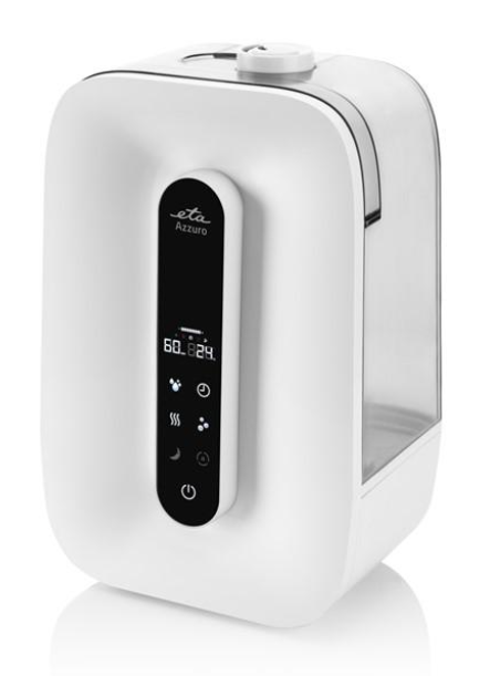 Ultrazvukový zvlhčovač vzduchu ETA Azzuro 0626 90000 / LCD displej / 115 W / 3 stupně výkonu / do 125 m3 / 7,6 l / bílá Varianta: ivi1