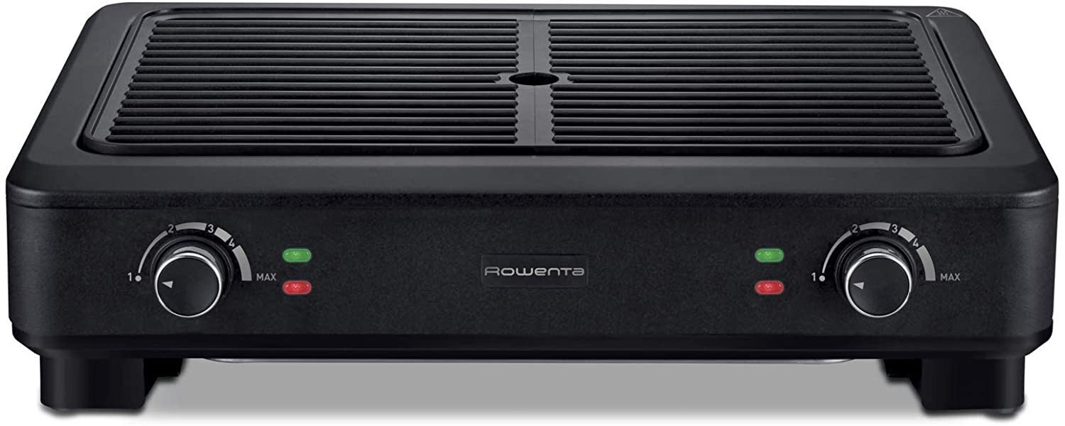 Bezkouřový elektrický gril Rowenta KG9008 / 2000 W / 43,2 x 27,2 cm / černá Varianta: ivi2