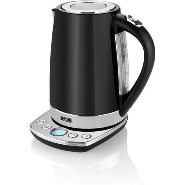 Rychlovarná konvice ETA Isabela 1587 90000 / 2200 W / 1,7 l / 30 - 100 °C / LCD displej / nerez / černá Varianta: ivi1