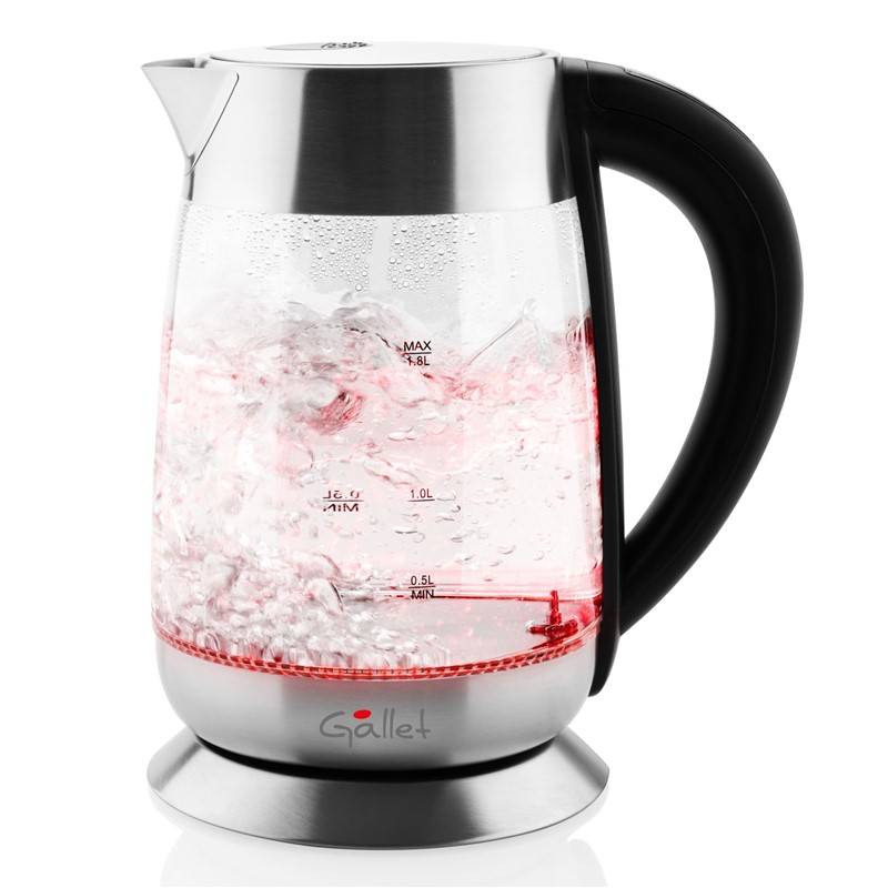Rychlovarná konvice Gallet Véranne BOU792 / 2200 W / 1,8 l / regulace teploty / černá/sklo Varianta: ivi3