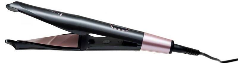 Žehlička na vlasy Remington Curl & Straight Confidence S6606 / digitální displej / 150-230 °C / 5 teplot / šedá/růžová Varianta: ivi2