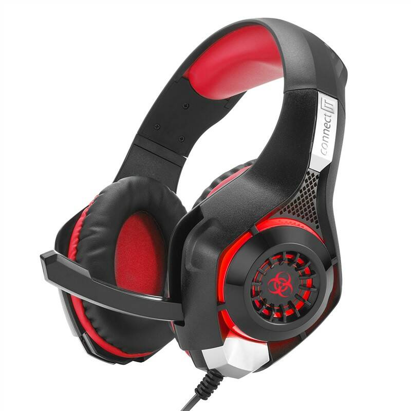 Headset Connect IT Biohazard CHP-4510 (CHP-4510-RD) / černá / červená Varianta: ivi1