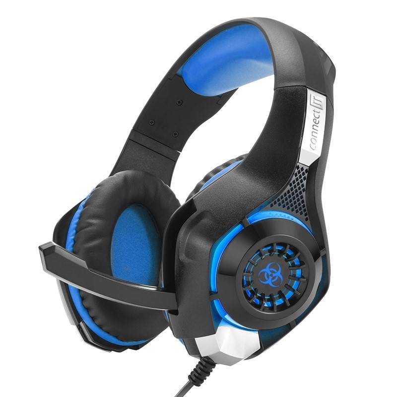 Headset Connect IT Biohazard CHP-4510 (CHP-4510-BL) černá / modrá Varianta: ivi3