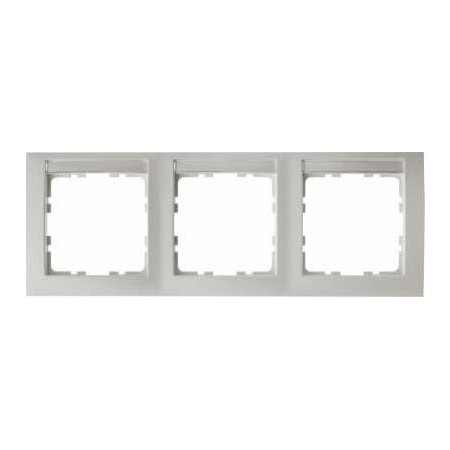 Rámeček 3-násobný Berker 10239919 s popisovým polem / bílý Varianta: ivi1