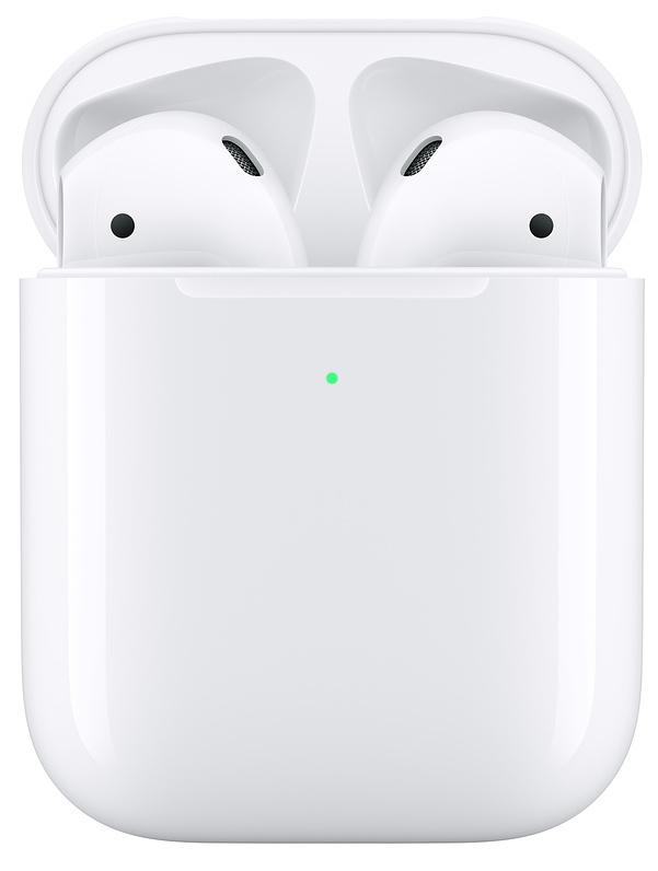 Bezdrátová sluchátka Apple AirPods / bezdrátové nabíjení (2019) MRXJ2ZM/A / Bluetooth / mikrofon / bílá Varianta: ivi3