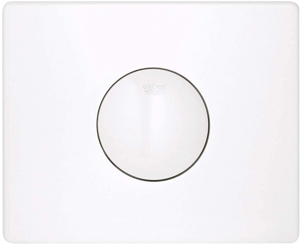 Ovládací nástěnná WC deska s tlačítkem GROHE Skate 38573SH0 / 1-objemové splachování / plast / horizontální montáž / alpská bílá Varianta: ivi3