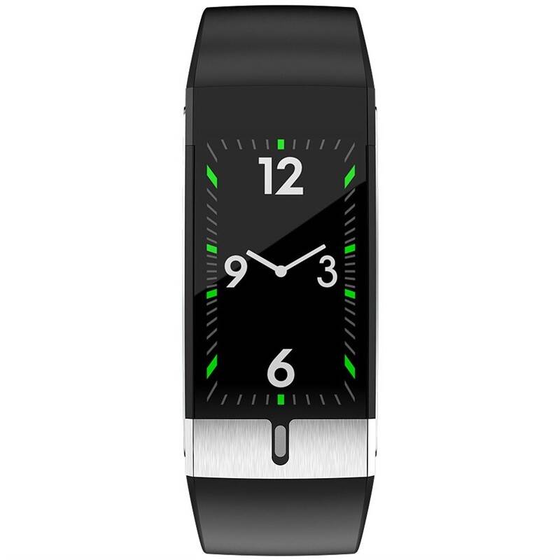 Fitness náramek IMMAX Temp Fit (09032) / 105 mAh / 1,08" (2,7 cm) TFT displej / Bluetooth 4.0 / černá Varianta: ivi1