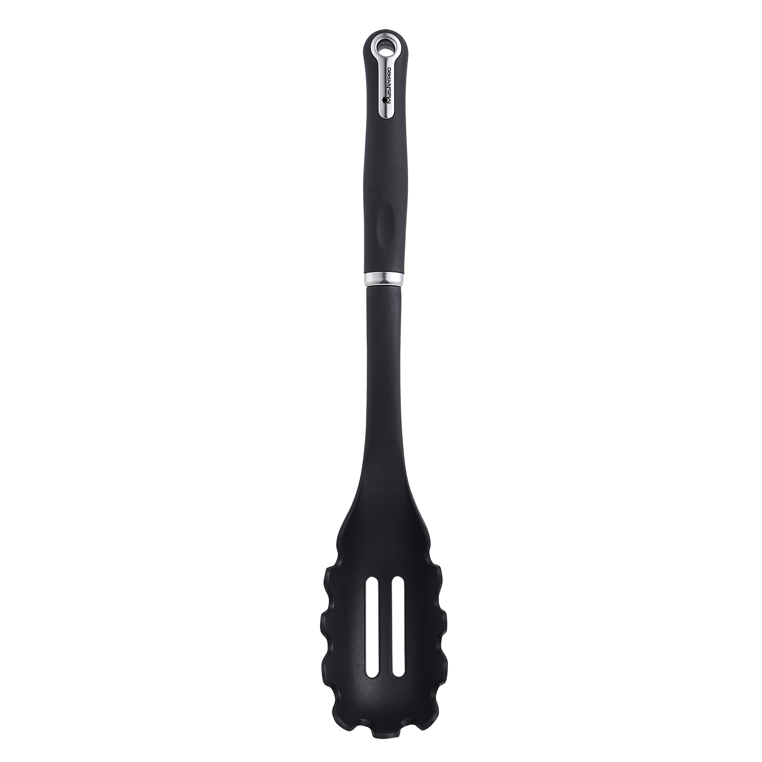 Naběračka na špagety Masterpro / 34 x 6 x 5,6 cm / nepřilnavý povrch / černá Varianta: ivi0