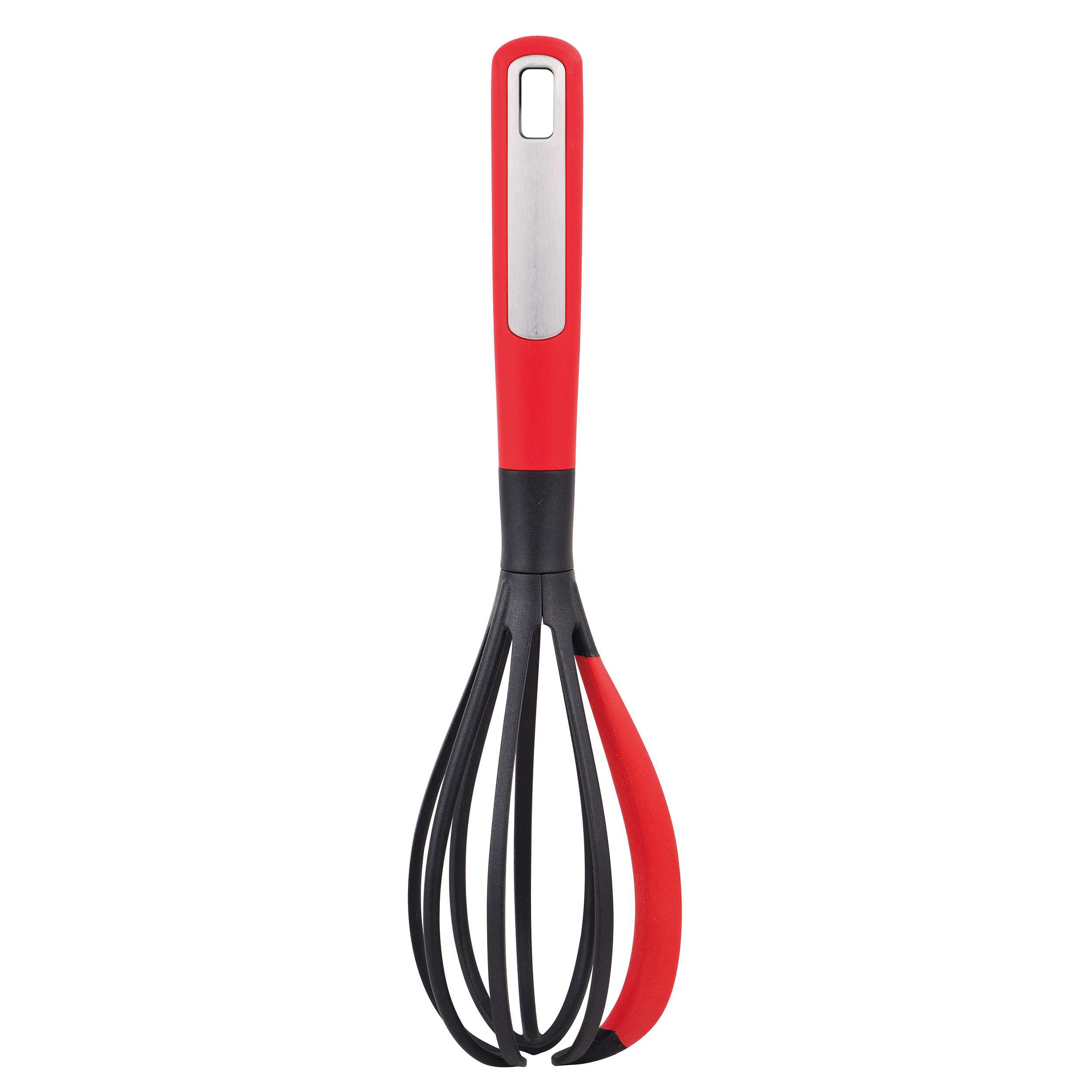 Šlehací metla Bergner / 30,6 x 7,5 x 7,7 cm / nylon a silikon / černá a červená Varianta: ivi0