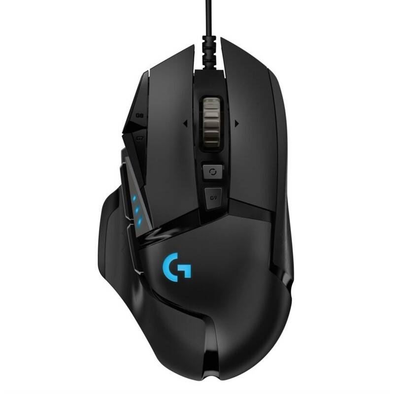 Myš Logitech Gaming G502 Hero High Performance / odezva 1 ms / USB 2.0 / 25600 DPI / 11 tlačítek / černá Varianta: ivi1