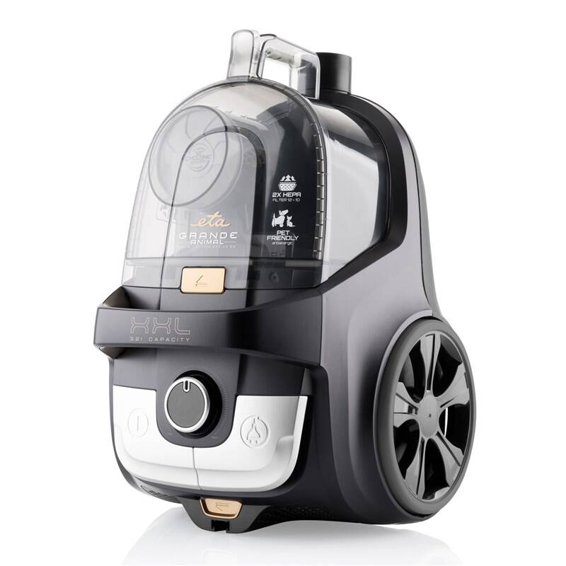 Podlahový bezsáčkový vysavač ETA Grande Animal 2223 90000 / 3,2 l / HEPA filtr 12 / 850 W / 80 dB / černá/zlatá Varianta: ivi2