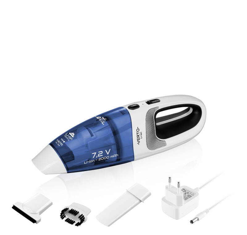 Akumulátorový ruční vysavač ETA Verto Li-ion 1442 90000 / HEPA filtr / 0,5 l / indikátor dobíjení / bílá/modrá Varianta: ivi2