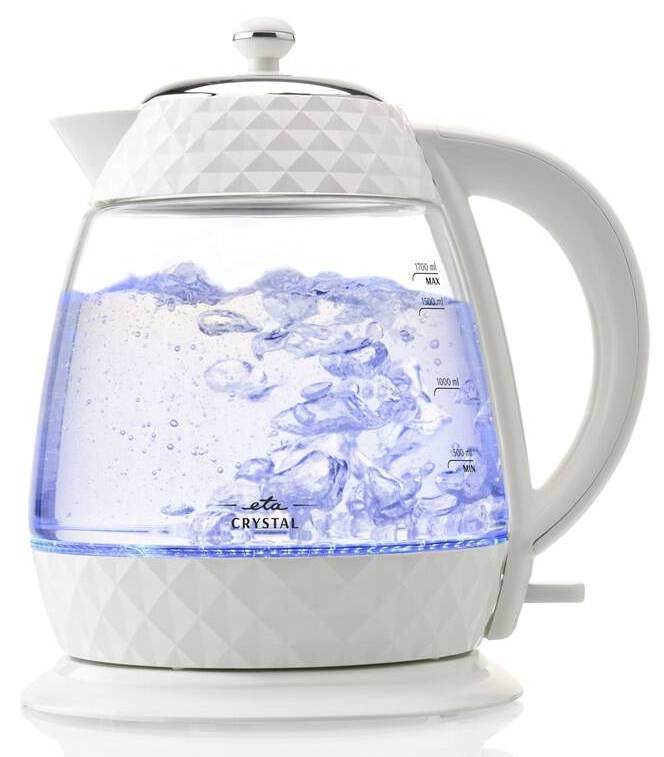 Rychlovarná konvice ETA Crystal 3154 90010 / 2 200 W / 1,7 l / LED signalizace / bílá Varianta: ivi4