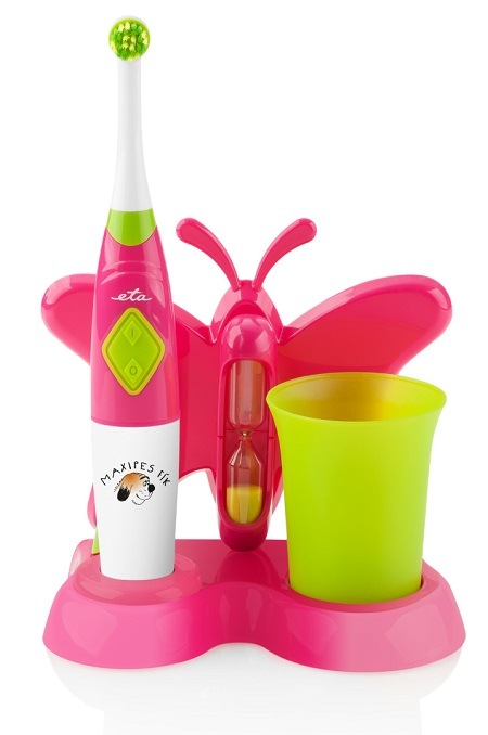 Dětský zubní kartáček ETA Zubnička 1294 90070 / rotačně-oscilační 3D / 2× AAA / 4 500 kmitů/min. / růžová Varianta: ivi2