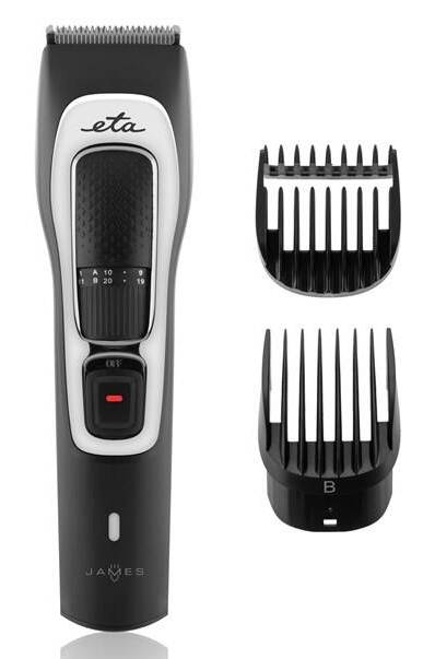 Zastřihovač vousů ETA James 6341 90000 / aku (Li-Ion) / 1 - 20 mm / ON/OFF spínač / černá Varianta: ivi1