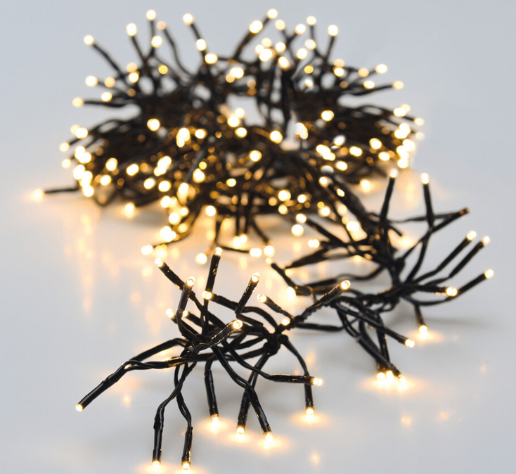 German Světelný LED řetěz / 576 LED / 4 m / 8 funkcí / venkovní i vnitřní / teplá bílá Varianta: ivi0