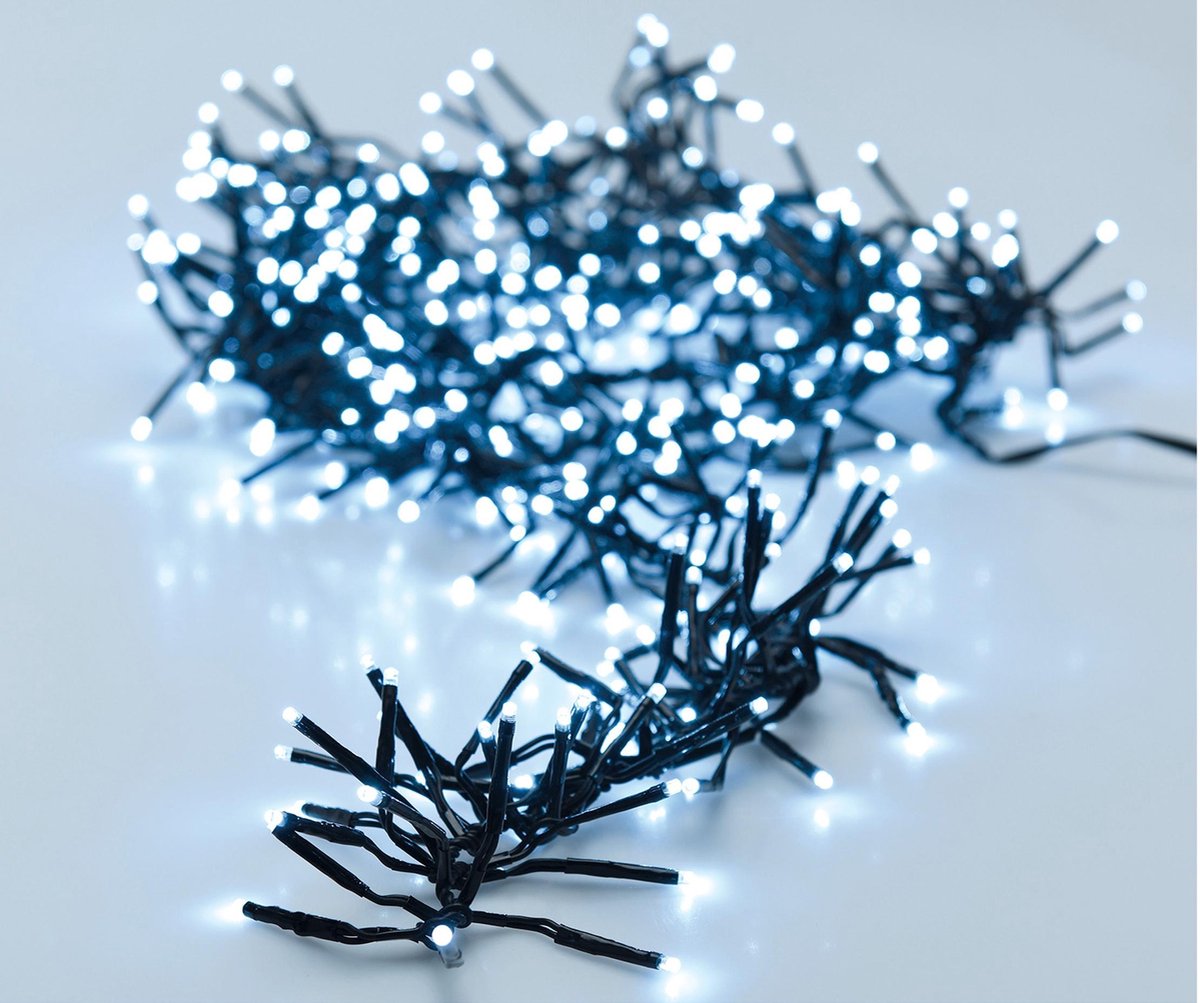 German Světelný LED řetěz / 384 LED / 3 m / 8 funkcí / venkovní i vnitřní / studená bílá Varianta: ivi0