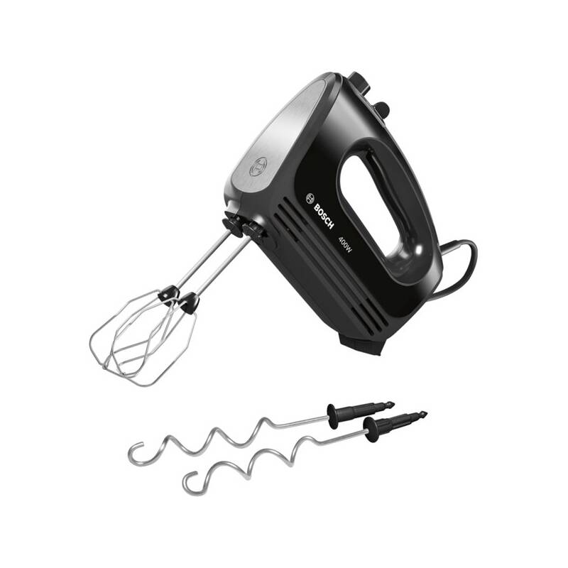 Ruční šlehač Bosch MFQ2420B / 400 W / 4 rychlosti / pulzní spínač / černá/stříbrná Varianta: ivi1