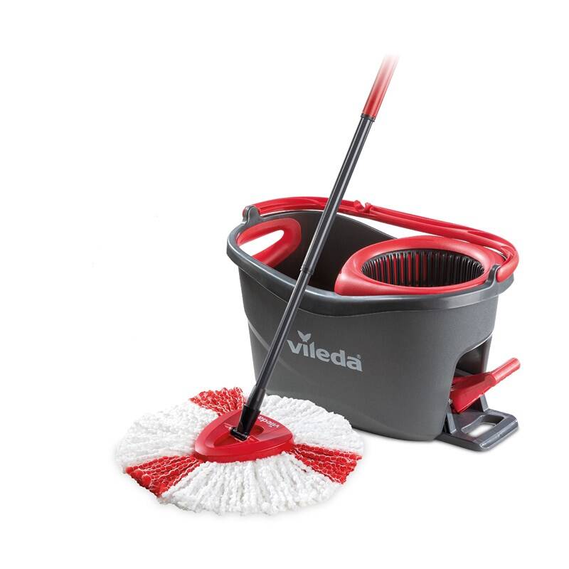 Mop Vileda TURBO 151153 / sada / třásňový mop / pedálový systém / černá/červená Varianta: ivi1