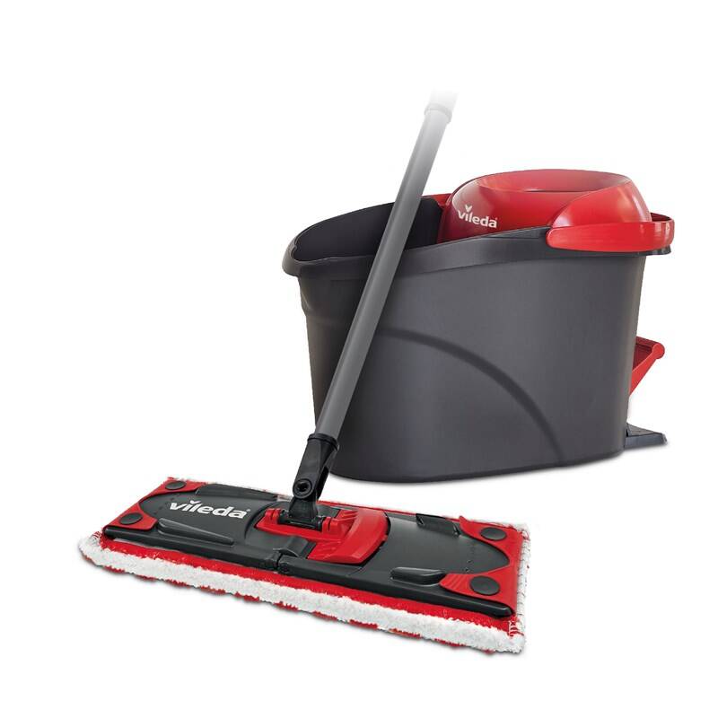 Mop Vileda Ultramat Turbo / sada / pedálový systém / 6 l / teleskopický systém / černá/červená Varianta: ivi1