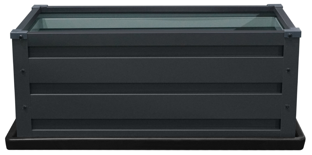 Vyvýšený zahradní záhon se základnou BestBerg VZ-P4 / 80 x 45 x 31 cm / šedá Varianta: ivi0