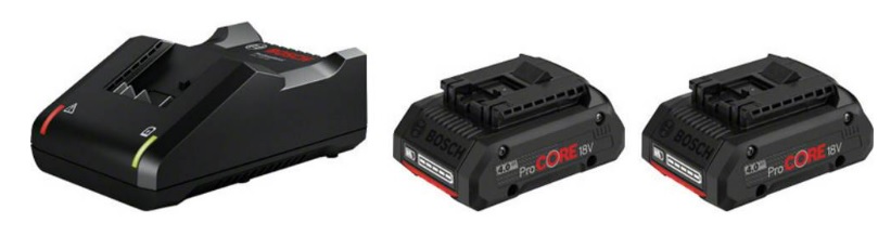 Startovací sada Bosch 2× ProCORE18V 4.0Ah + GAL 1880 CV Professional 1600A01BA3  / černá Varianta: ivi1