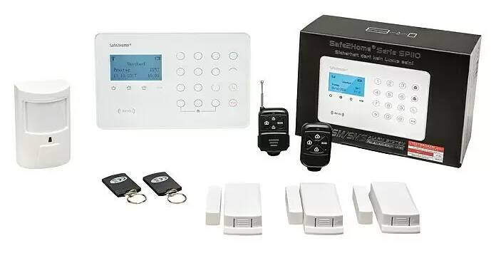 Sada zabezpečovacího systému Safe2Home na bázi SP110 / Bez vnější sirény / 195 x 136 x 31 mm Varianta: ivi0
