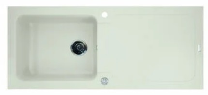 Vestavný dřez s odkapávačem Carea BOTIA / 118,0 x 50,0 x 18,0 cm / bílá Varianta: ivi1