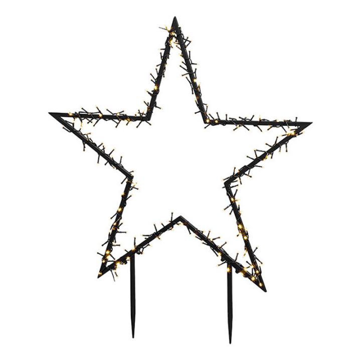 German Venkovní zahradní osvětlení / tvar hvězda / 225 LED / 102 cm / IP44 / černá Varianta: ivi1