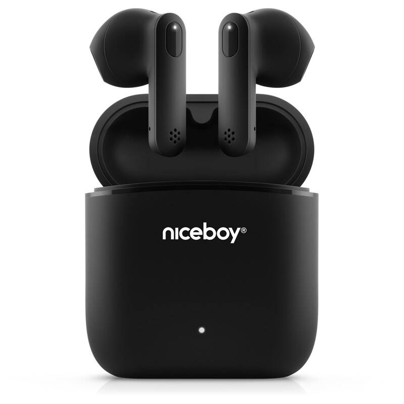 Bezdrátová sluchátka Niceboy HIVE Beans / 20 Hz-20 kHz / 105 dB /  32 ohm / IPX4 / černá Varianta: ivi5