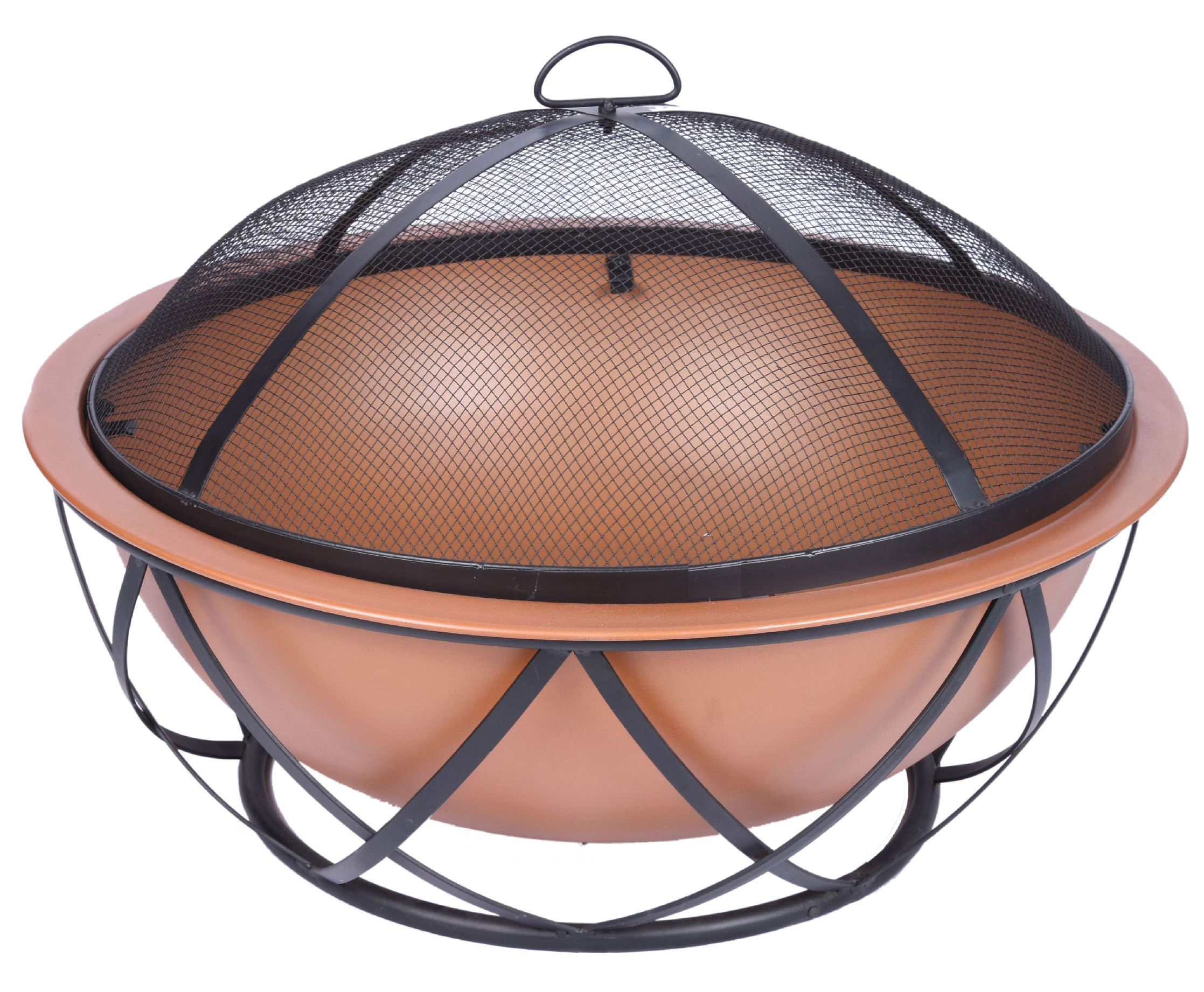 Zahradní ohniště s pohrabáčem EmaHome OH-41 / ocel / měděná Varianta: ivi0