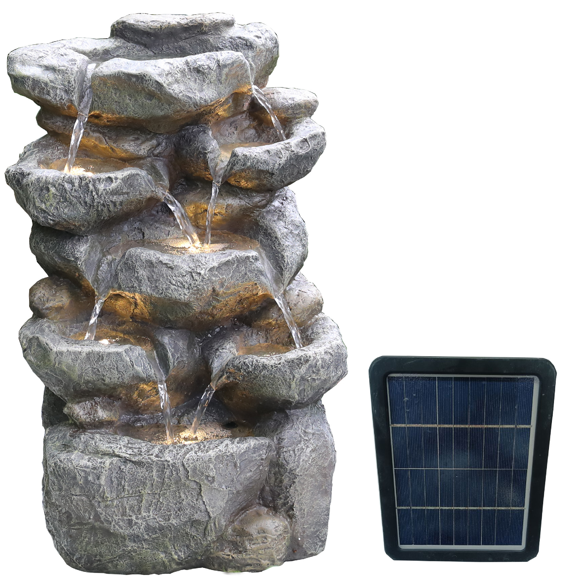 Zahradní solární fontána BestBerg SF-03 / polyresin / 31 x 24 x 49 cm Varianta: ivi0