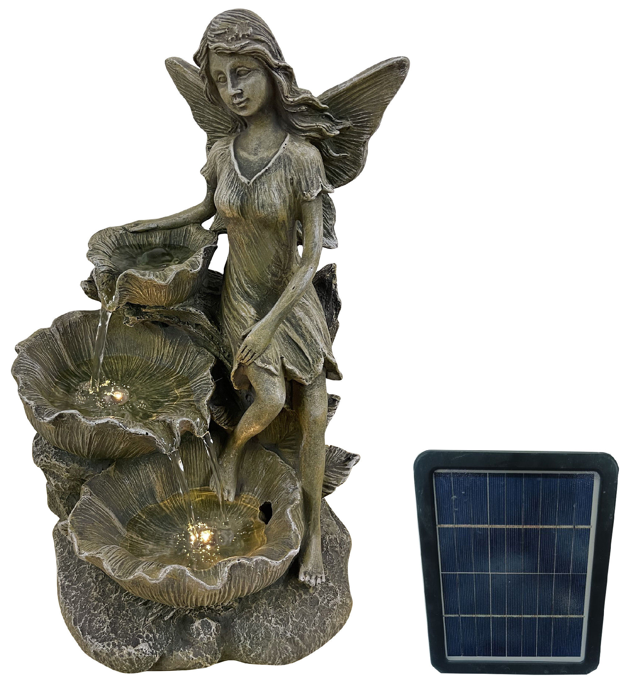 Zahradní solární fontána BestBerg SF-10 / polyresin / 24,5 x 22,7 x 41 cm Varianta: ivi1