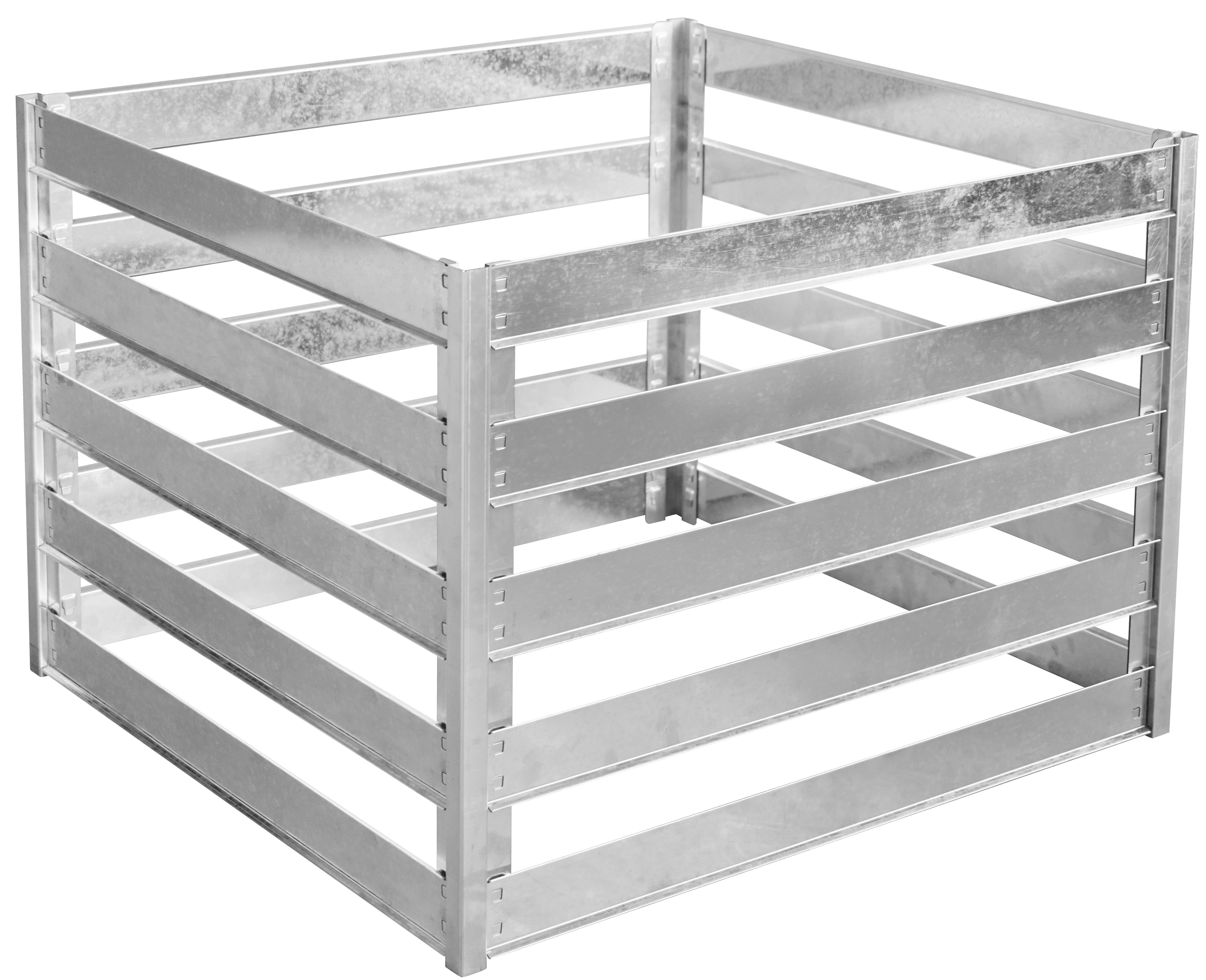 Zahradní kompostér BestBerg KKB-1 / ocel / 0,86 m2 / stříbrná Varianta: ivi0