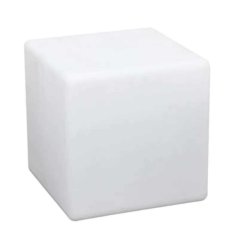 German Dekorativní venkovní LED solární osvětlení / 30 x 30 x 30 cm / 1800 mAh / kostka / IP67 / 8 barev / plast / bílá Varianta: ivi1
